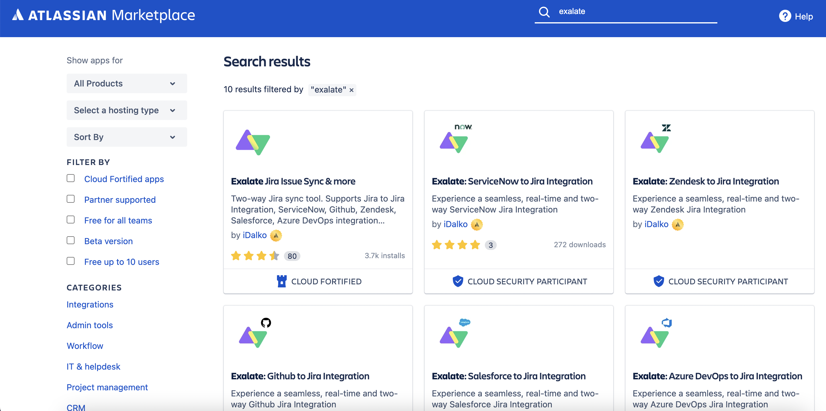 exalate integration for jira