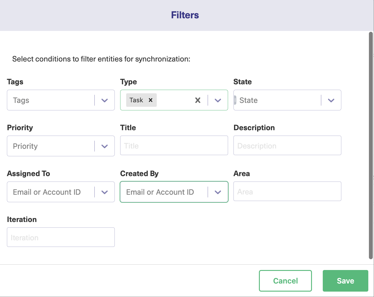 jira azure devops integration filters 