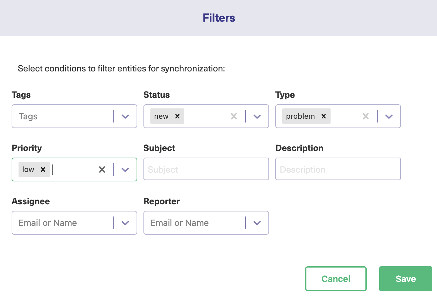 zendesk jira integration filters 