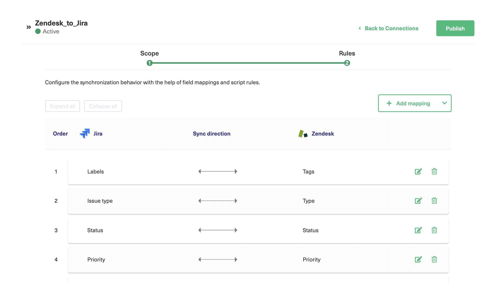 Jira to Zendesk mapping 