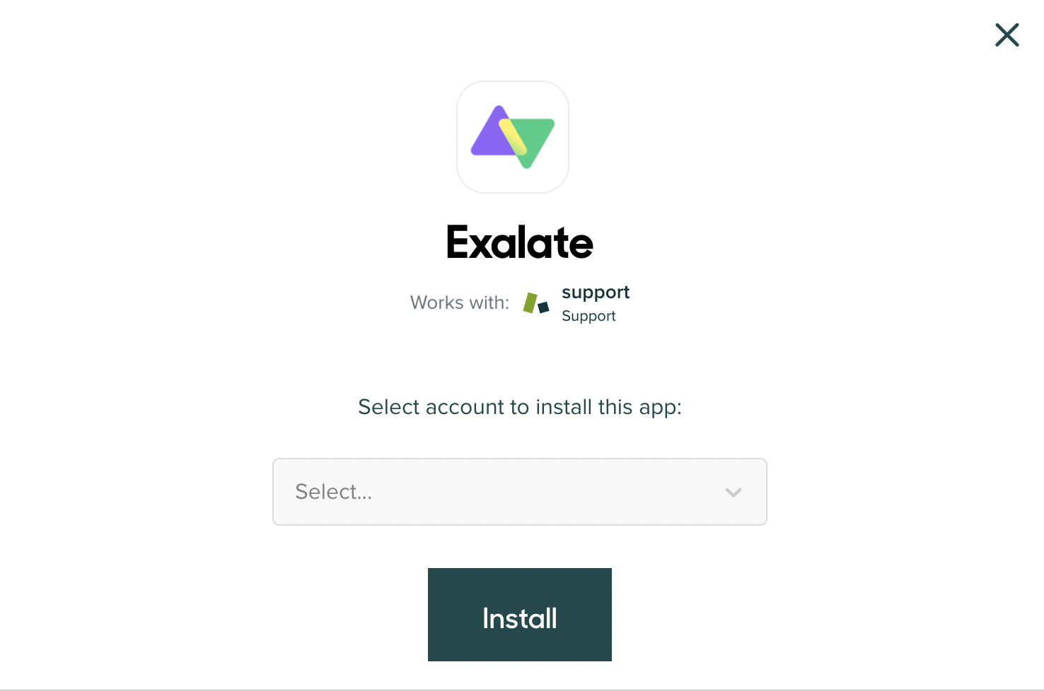 install Exalate on Zendesk