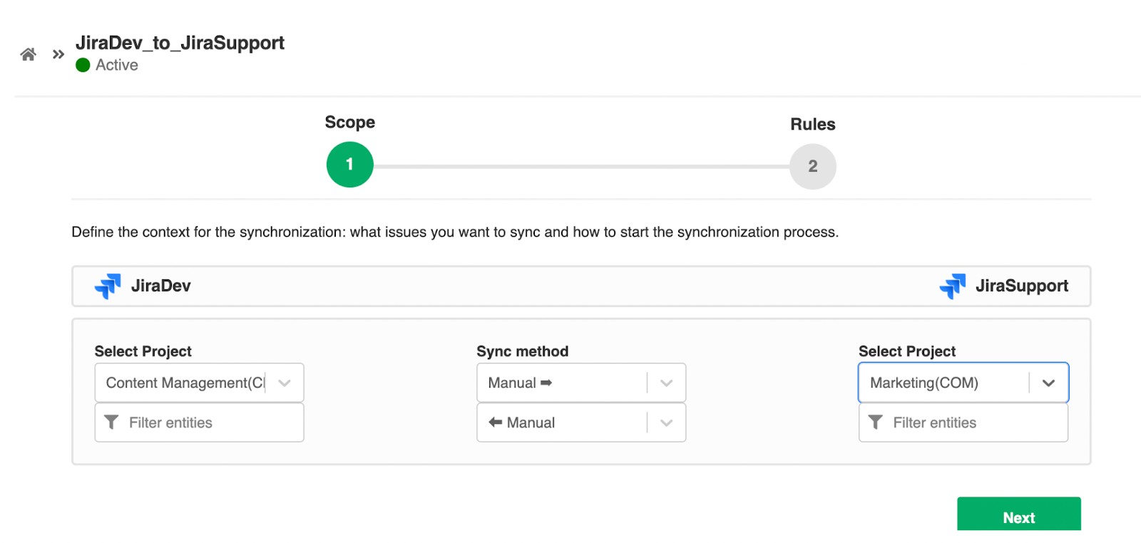 exalate visual mode jira sync 