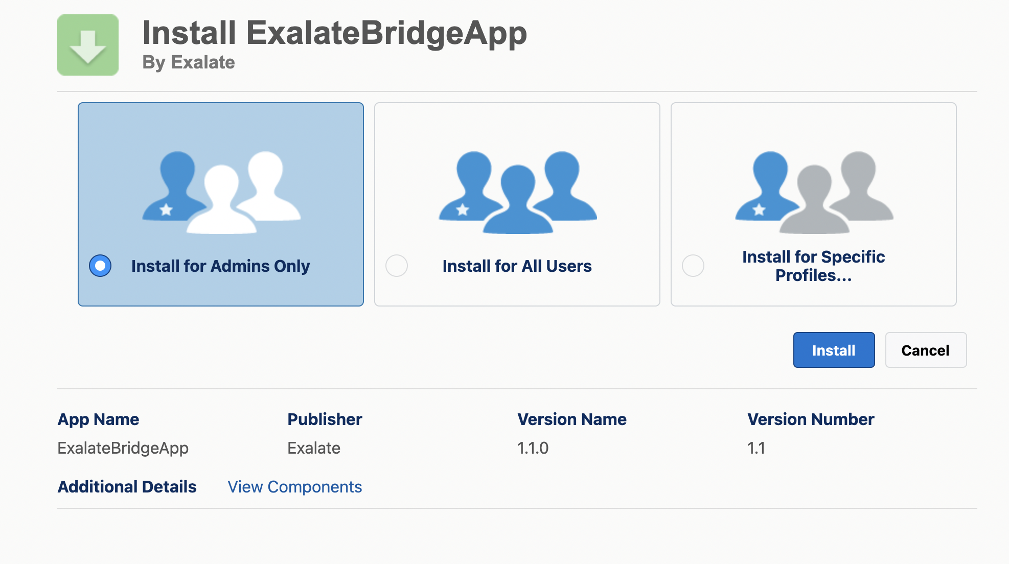 Access to the Exalate app on Salesforce