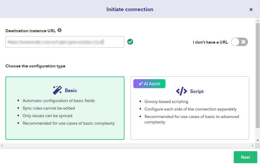 Exalate configuration modes