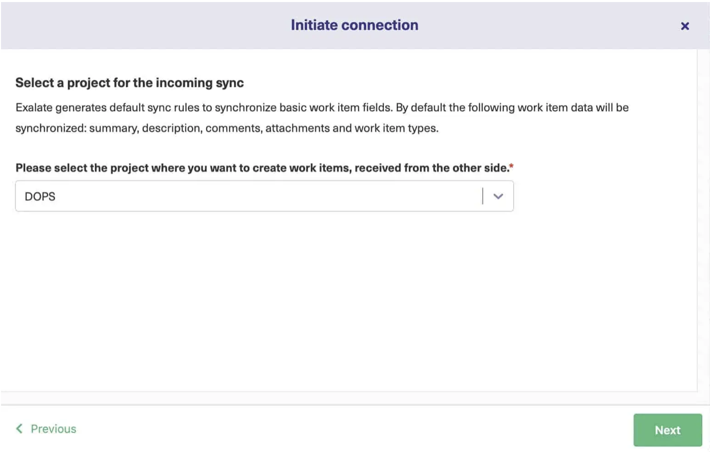 initiate basic azure devops jira sync 