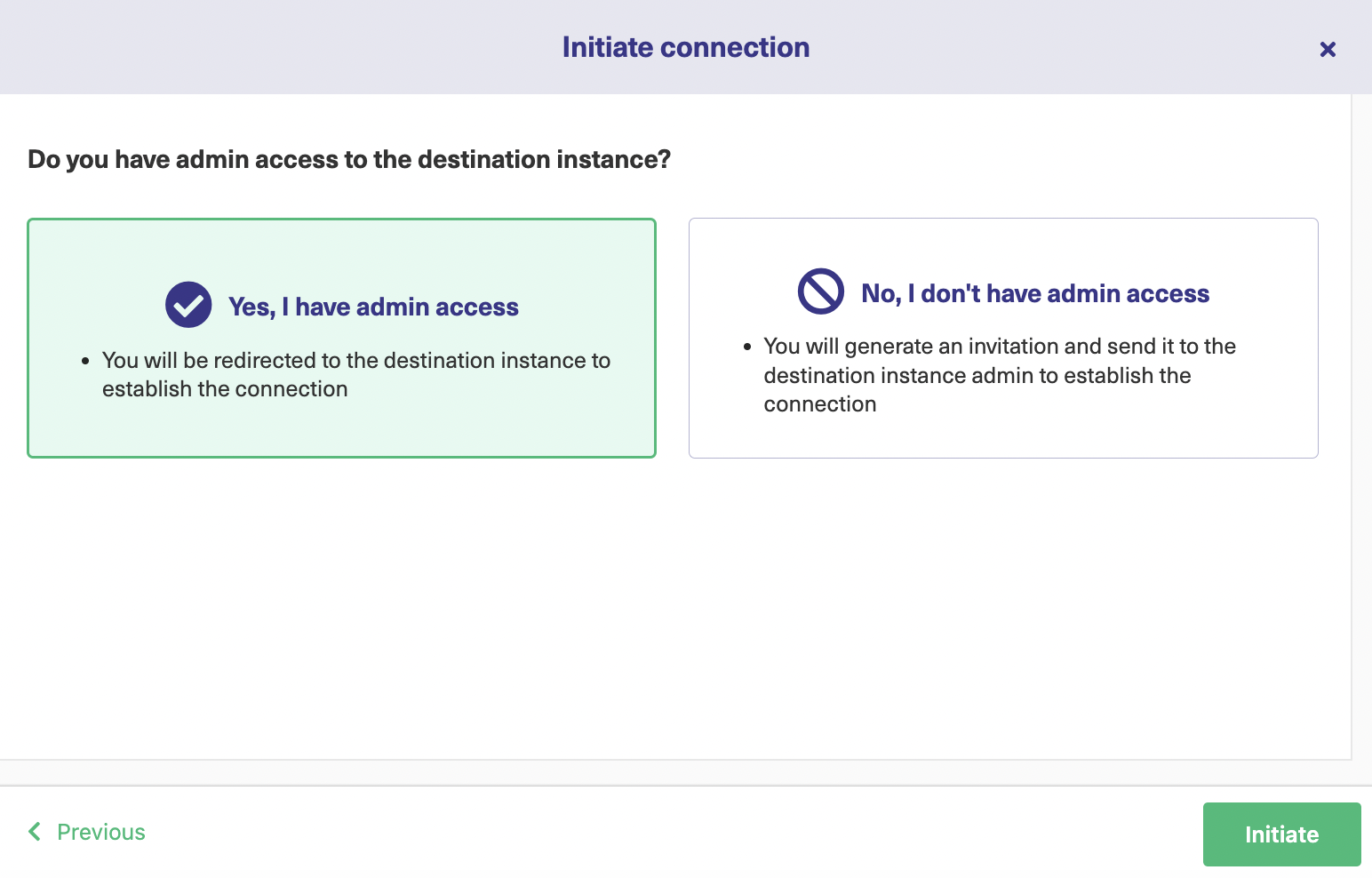 admin access for basic mode