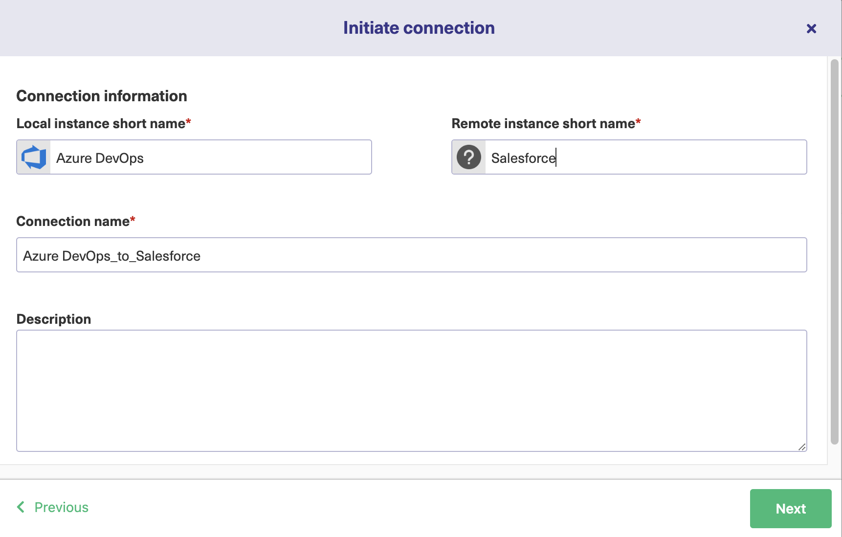 establish Azure DevOps Salesforce integration 