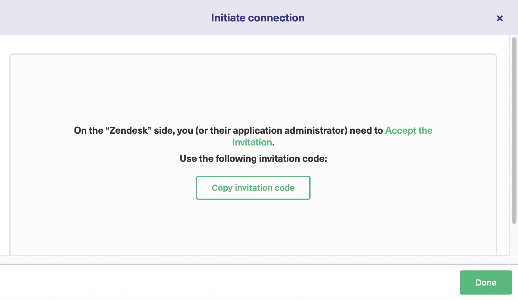 copy exalate invitation code 