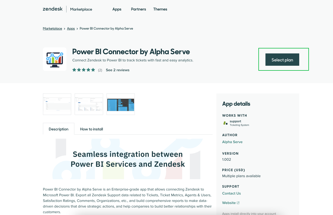 power bi connector for zendesk 