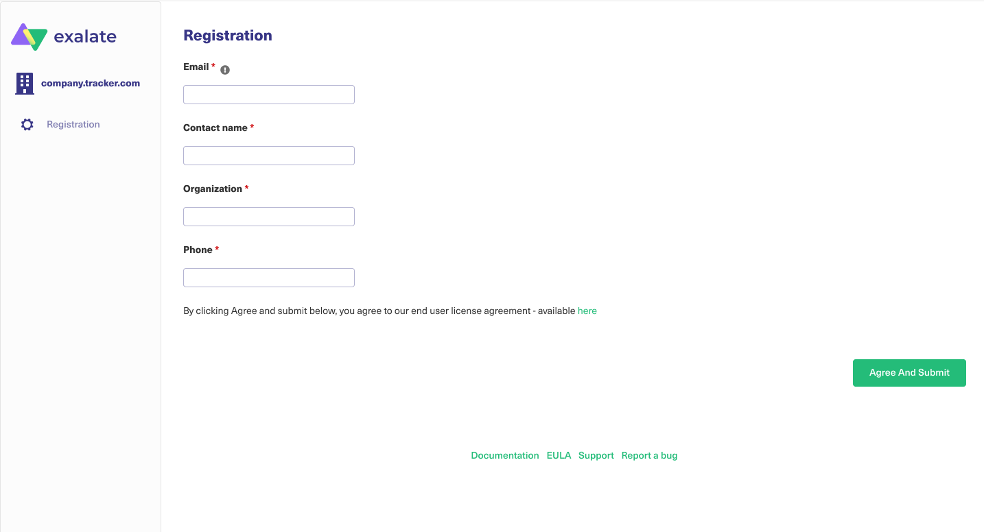 activate exalate evaluation license