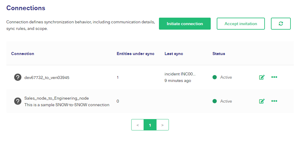 connect servicenow instances 