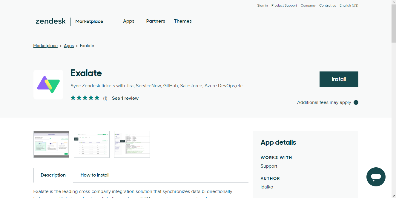 exalate for linking zendesk github 