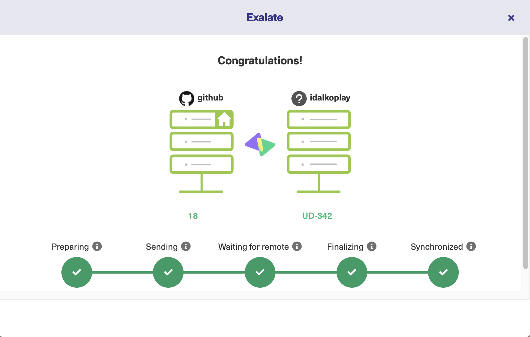 successful GitHub enterprise jira basic sync  