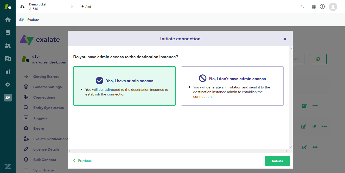 Zendesk basic sync 