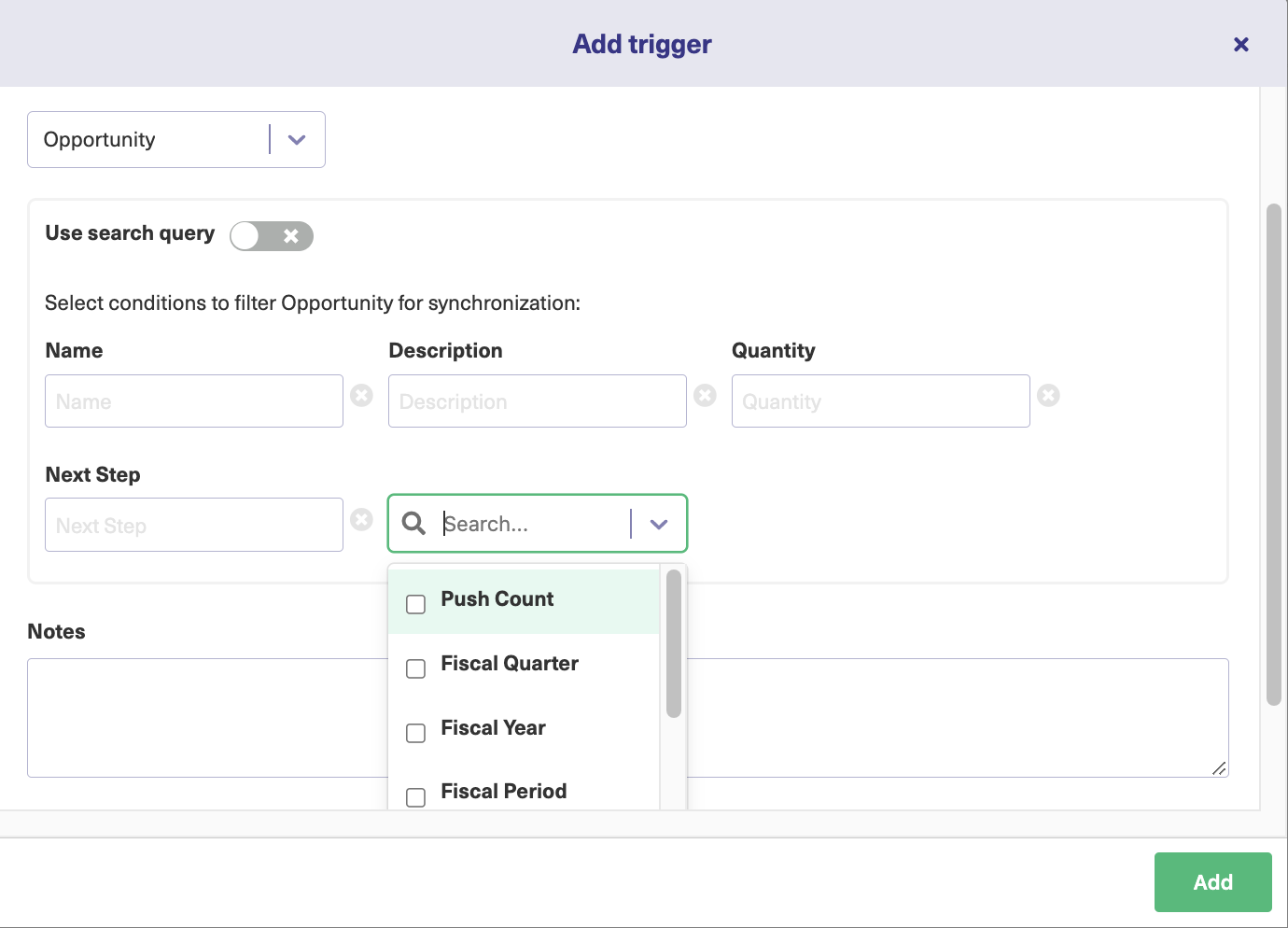 add jira salesforce sync trigger