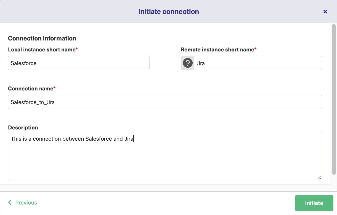 initiate Jira Salesforce sync 