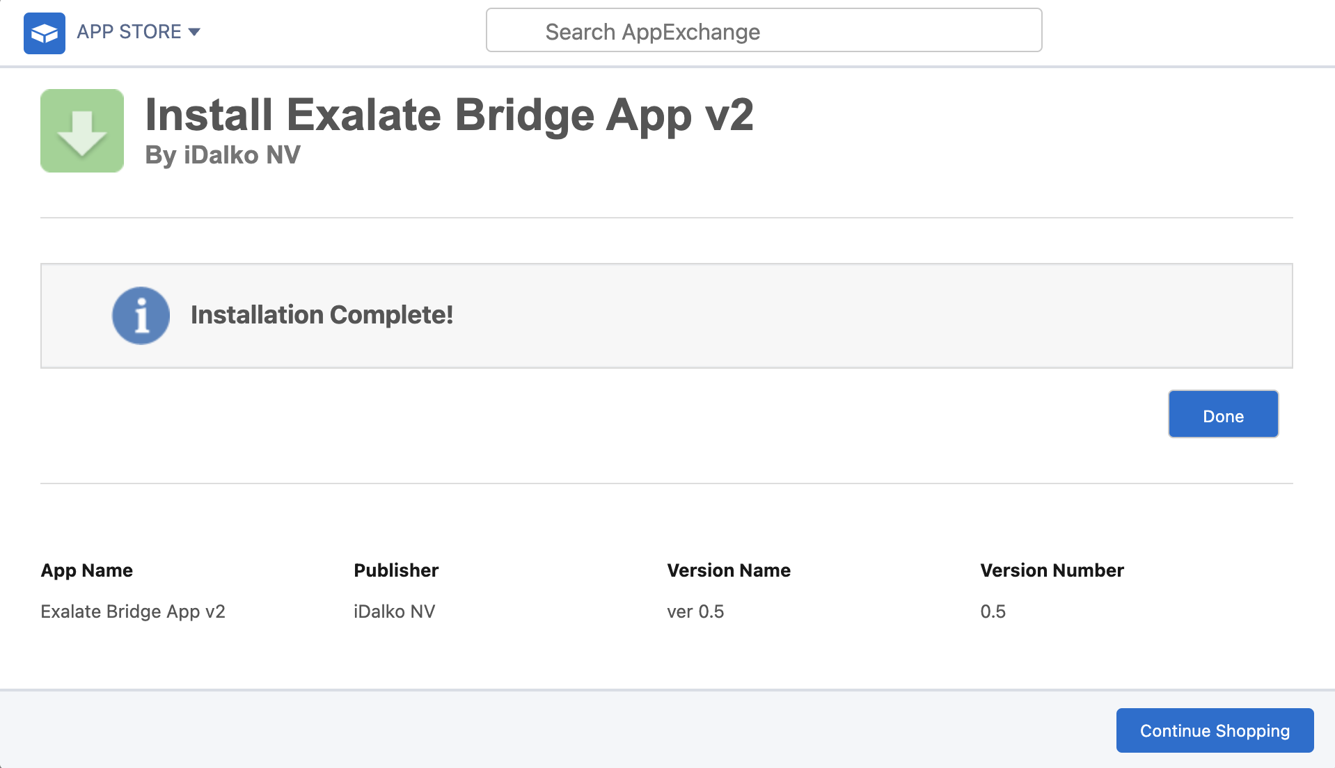 Exalate successful installation on Salesforce