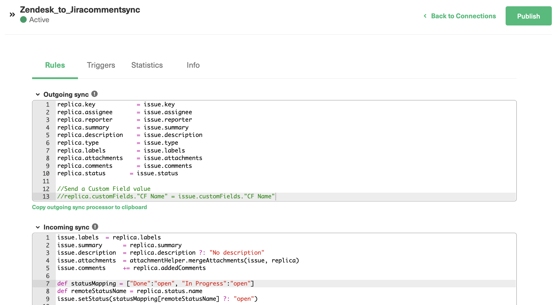 Jira Zendesk Sync Rules