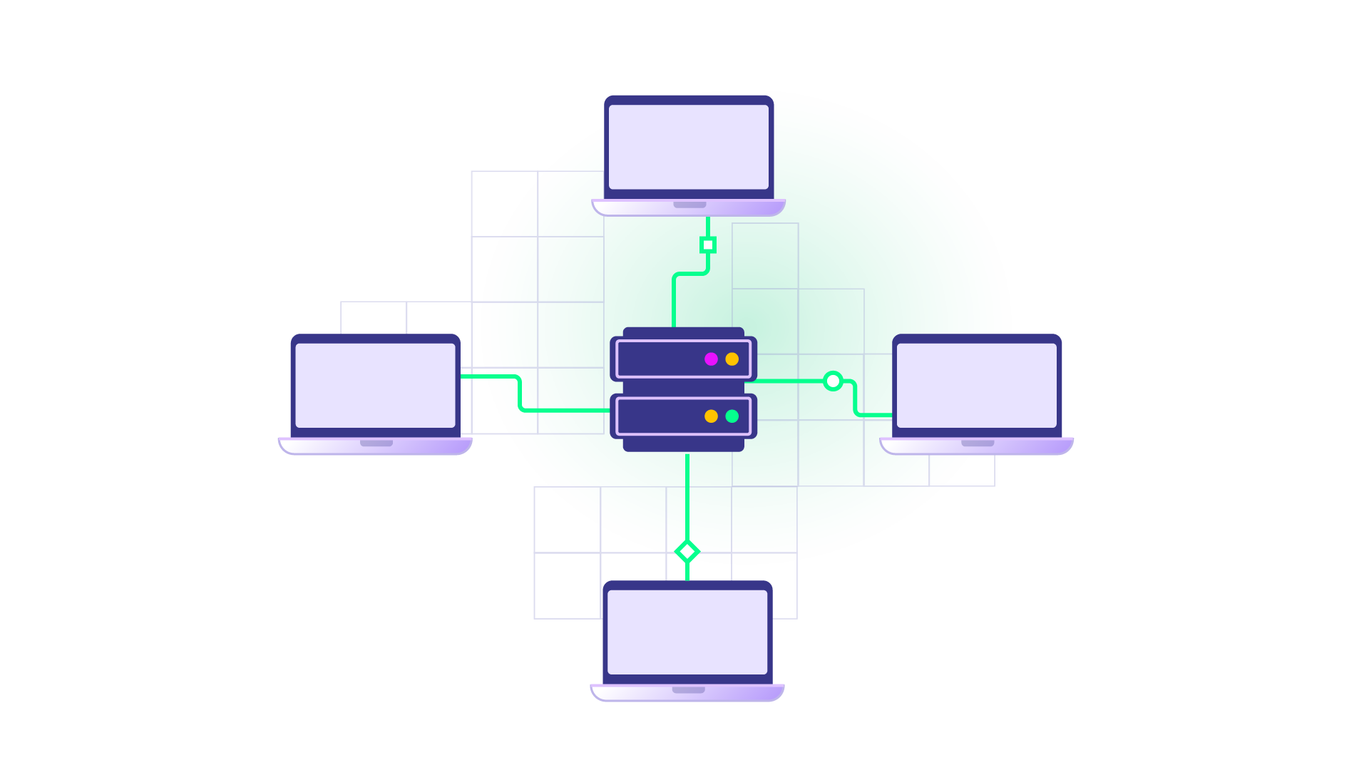 node linking computers