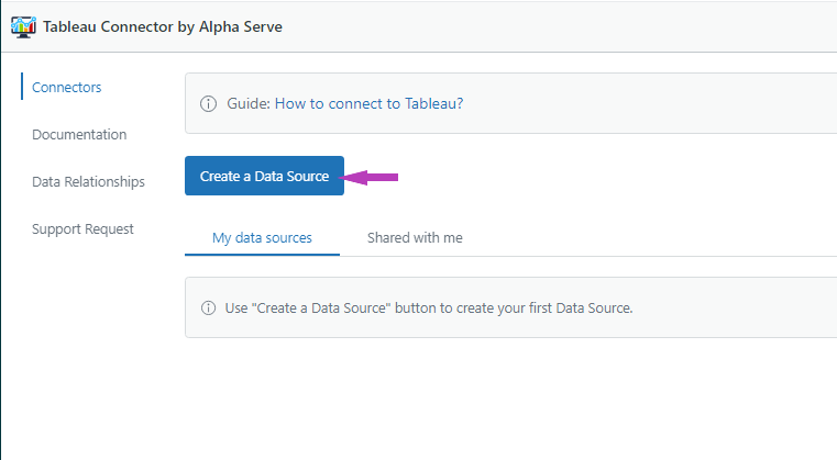 data source tableau connector for zendesk