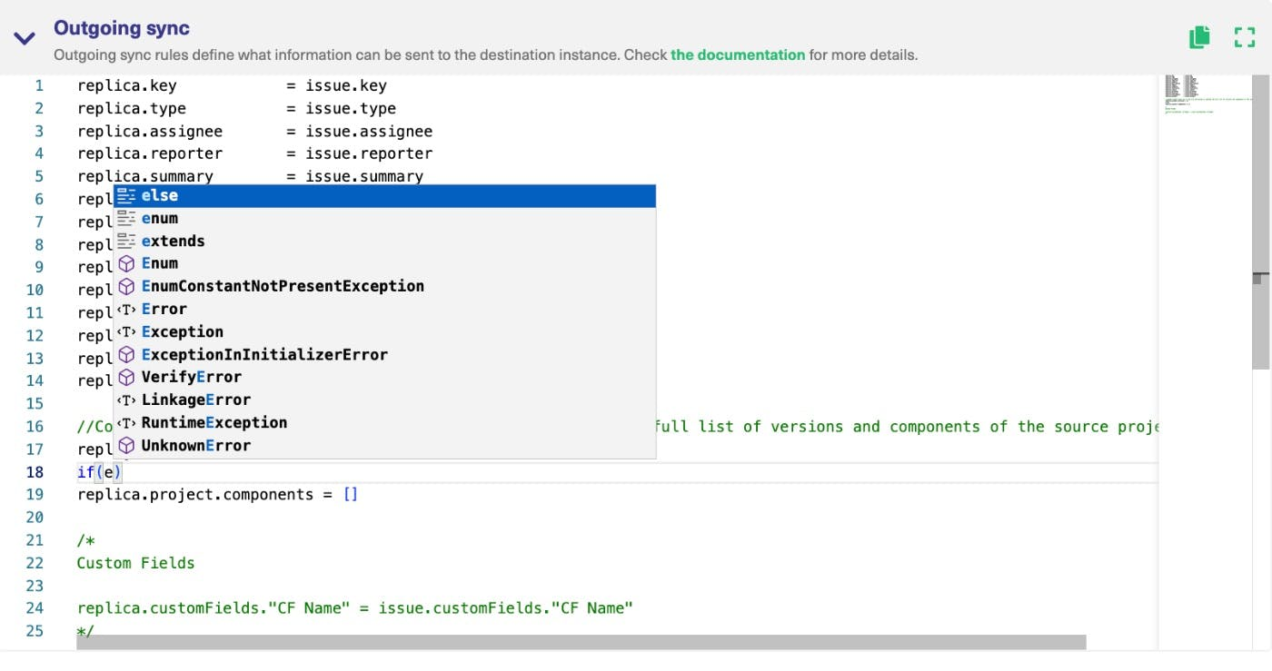 Jira ServiceNow sync rules 