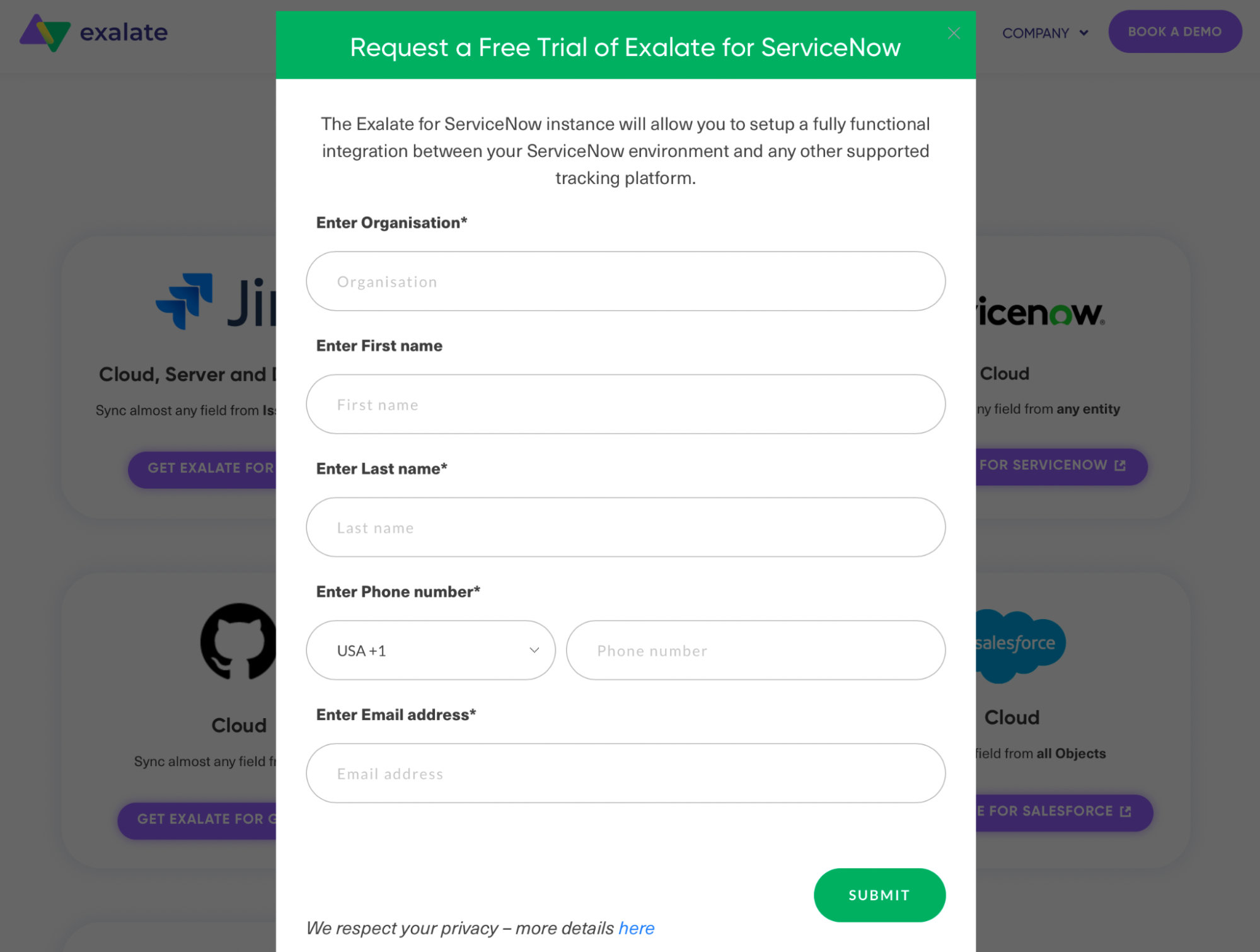 Exalate for ServiceNow integrations 
