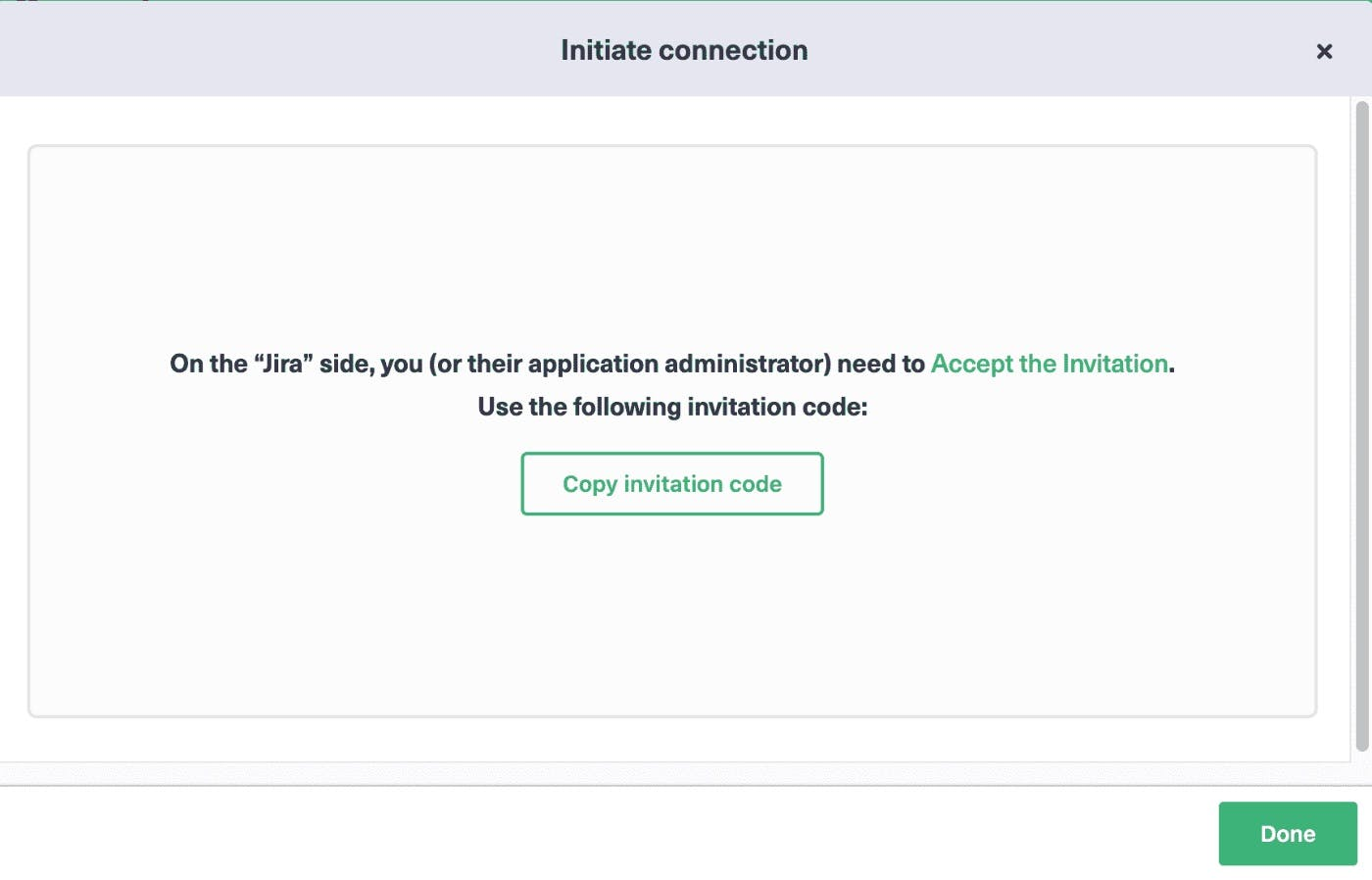 invitation code ServiceNow Jira sync 