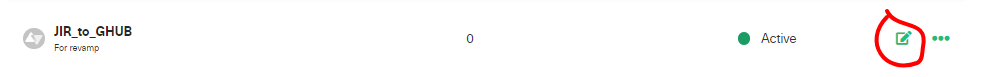 edit jira GitHub connection 