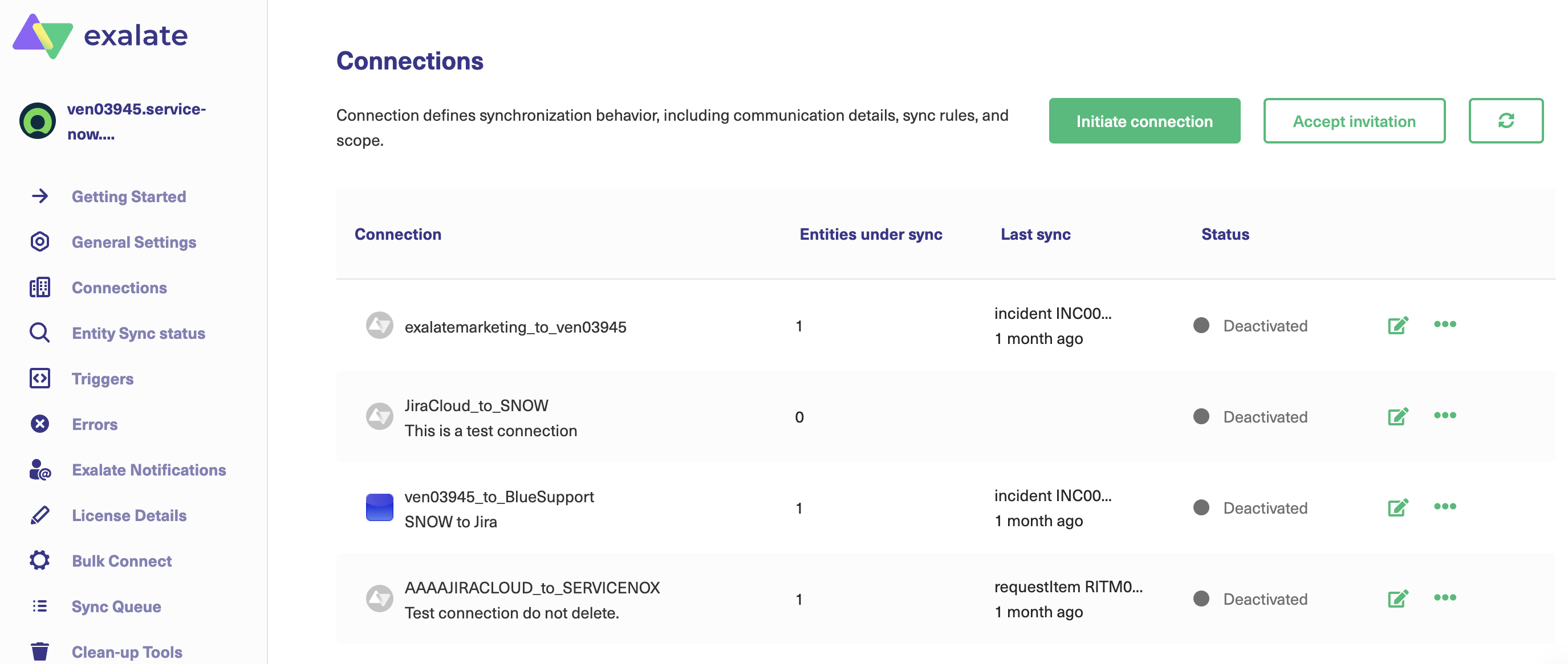 Accept connection invitation between Azure DevOps and ServiceNow