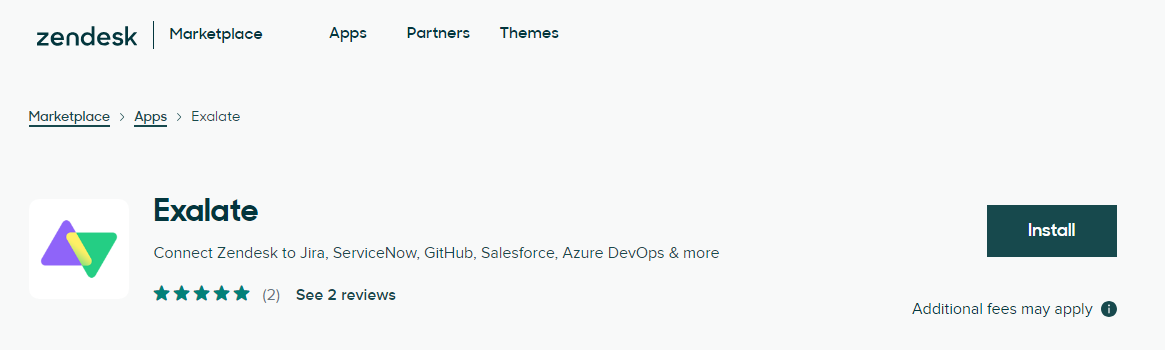 install Exalate on Zendesk