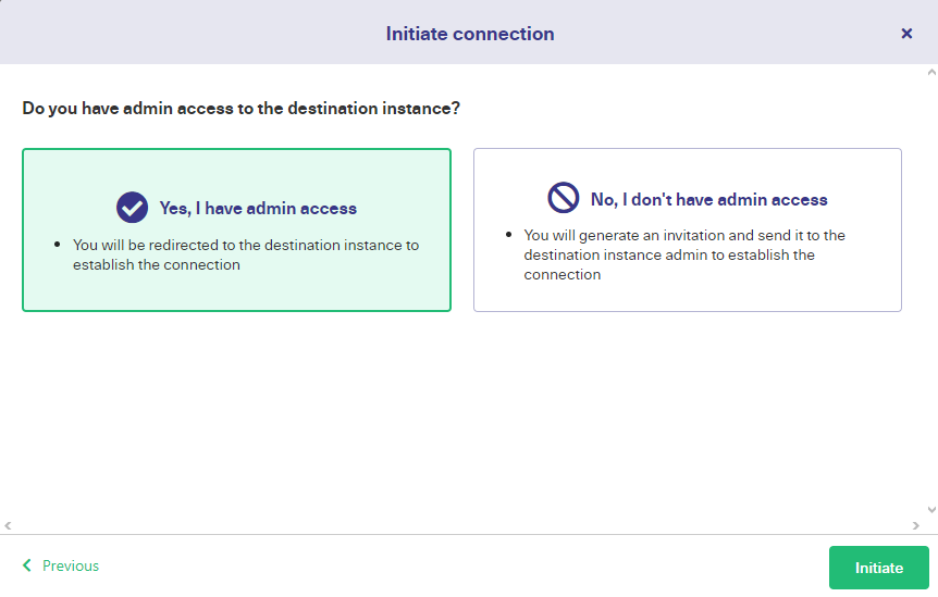Admin access in Basic mode