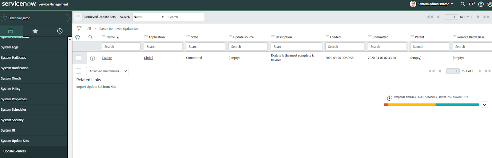 Update Set in ServiceNow