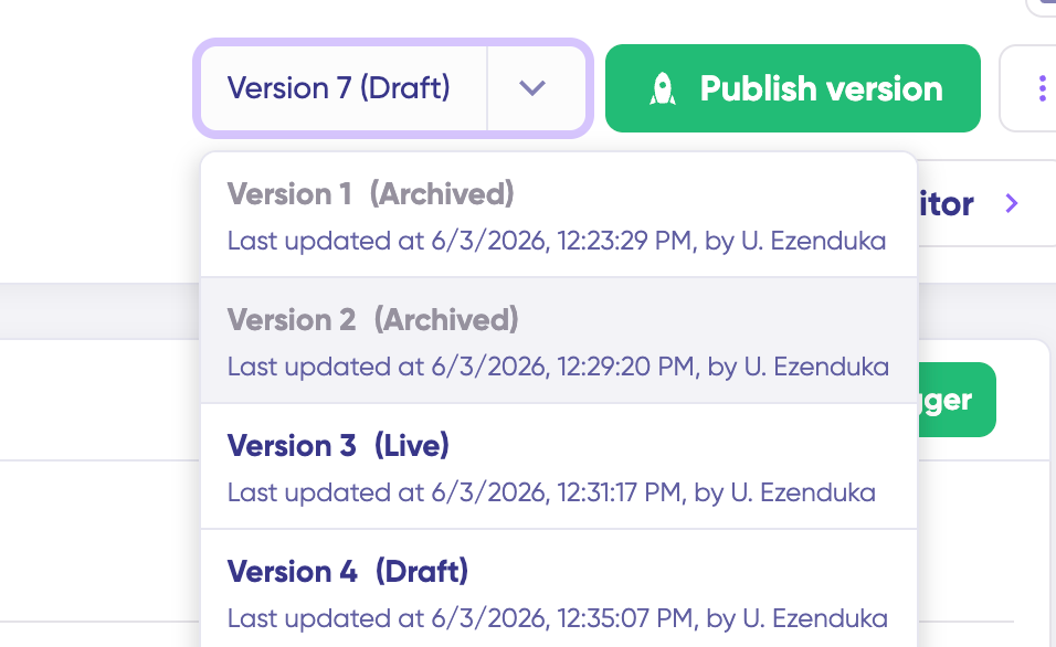 Exalate script versions