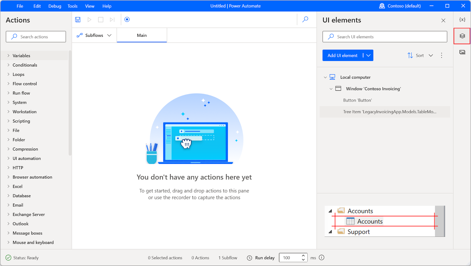 Microsoft Power Automate UI