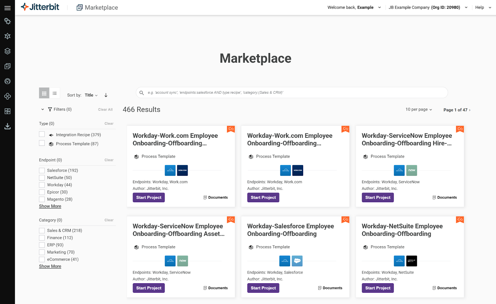Jitterbit UI