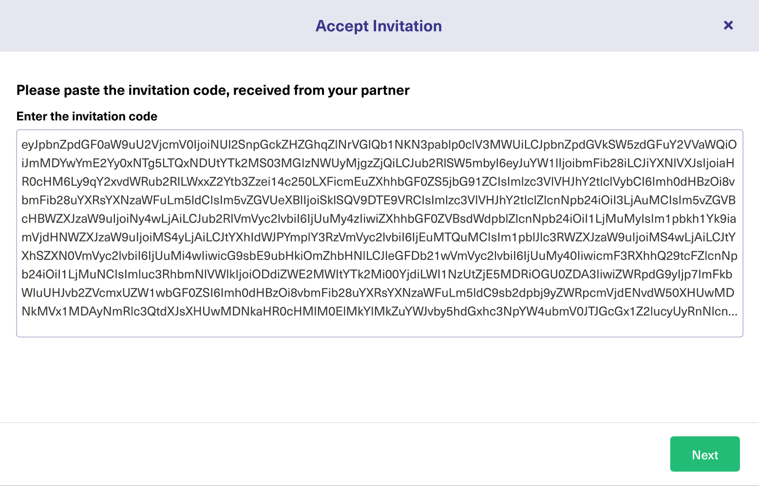 Invitation code in Script mode