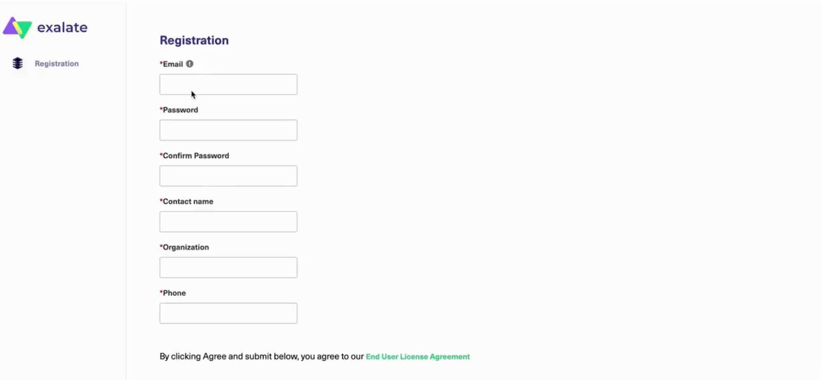 Complete registration process