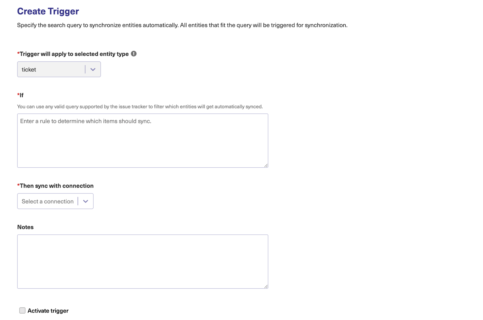 Set up Freshservice triggers