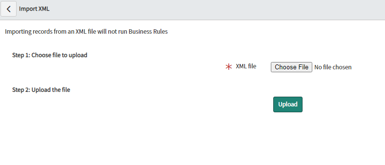 update the xml file to servicenow